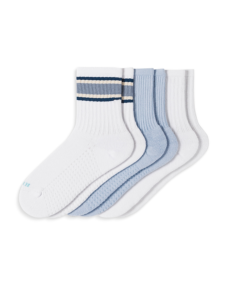Hue Air Cushion Sport Crew Socks, Set of 3