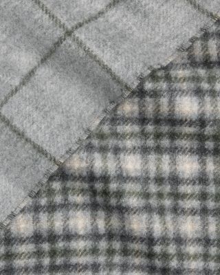 Windowpane Reversible Cashmere Scarf - Exclusive