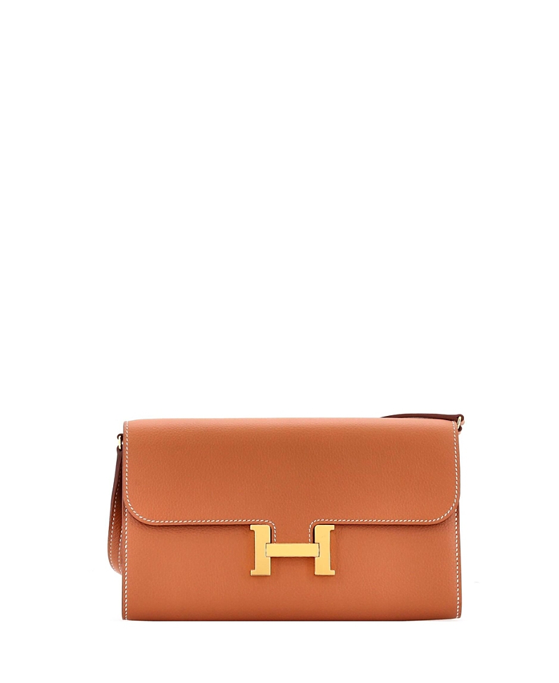 Pre-Owned Hermes Constance To Go Wallet Evercolor