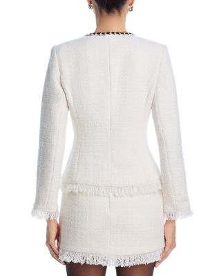 Tweed Fringe Trim Jacket