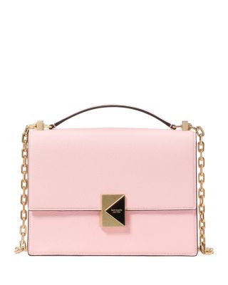 kate spade new york - Deco Pebbled Leather Small Chain Shoulder Bag