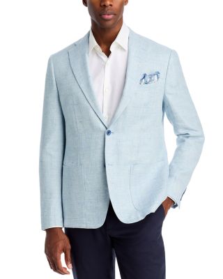 Robert Graham - Linen & Wool M&eacute;lange Solid Slim Fit Sport Coat