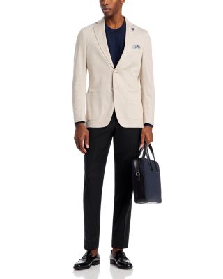 New York Cotton Jersey Plaid Unstructured Sport Coat