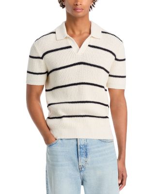 FRAME - Men's Short Sleeve Polo Sweater