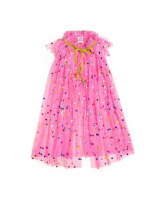Sweet Wink - Girls' Raspberry Confetti Cape - Little and Big Kid