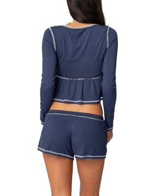  Arianne Contrast Babydoll Top