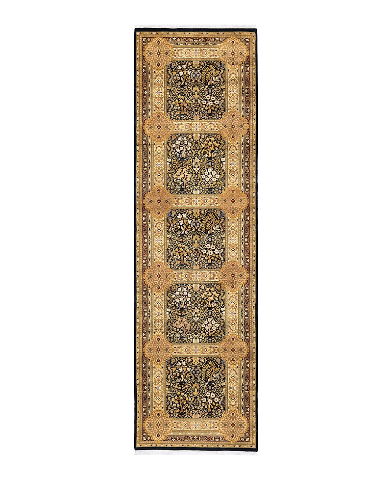 Bloomingdale's Mogul M1436 Runner Area Rug, 3'1 X 10'9 In Black