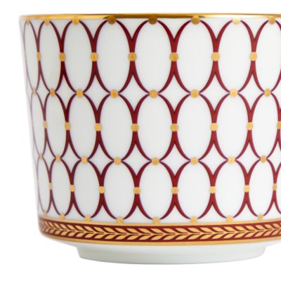 Renaissance Red Teacup and Saucer