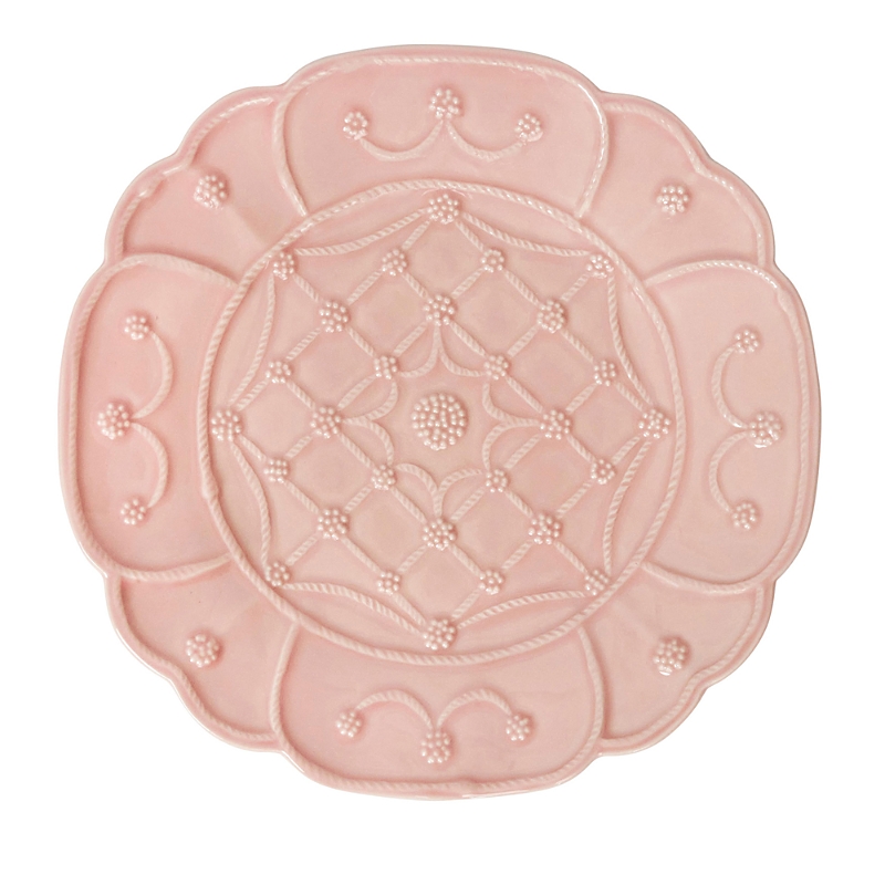 Juliska Jardins Du Monde Dessert/salad Plate, Set Of 4 In Pink Multi