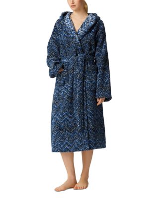 Azul Hooded Chevron Bathrobe