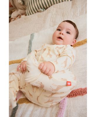 Unisex Cotton Giraffe Footie - Baby