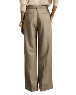 Clara Wool Belted Wide Leg Trousers