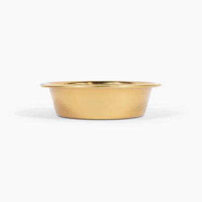 Bronze Single Bowl Pet Feeder, 2 Quart Bowl