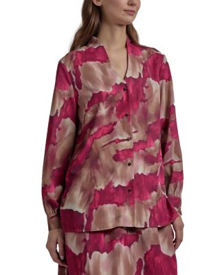 Watercolor Print Blouse