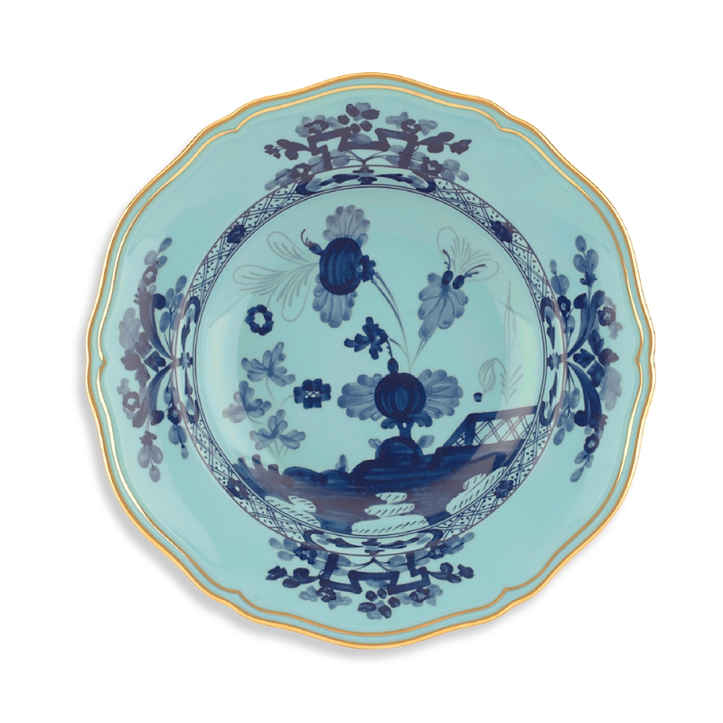 Ginori 1735 Richard Ginori Oriente Italiano Soup Plate In Blue