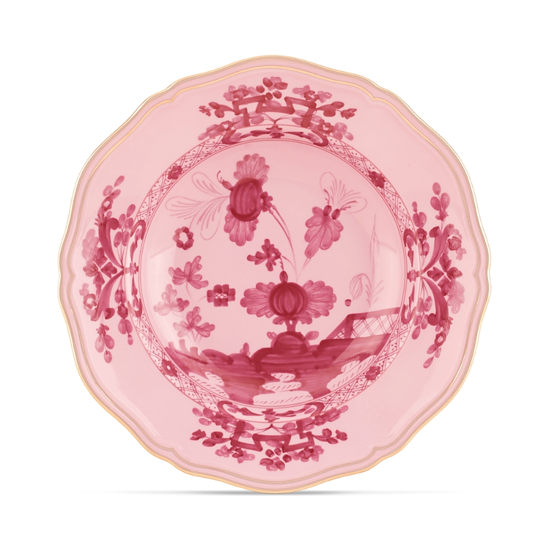 Ginori 1735 Richard Ginori Oriente Italiano Soup Plate In Pink