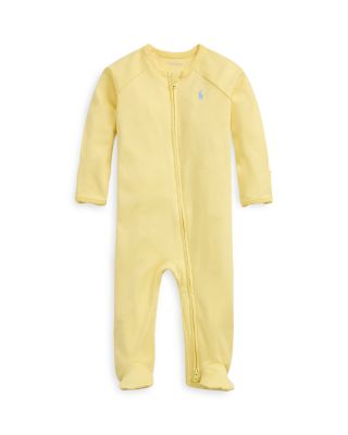 Polo Boys' Cotton Interlock Footed Coverall - Baby