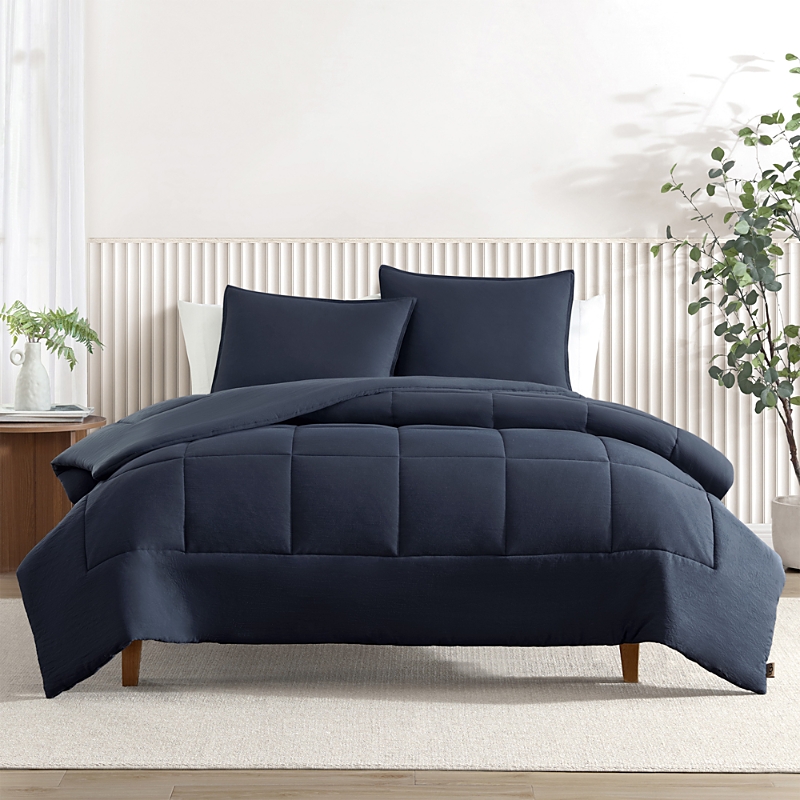 Ugg Devon Comforter Set, Full Queen In Navy