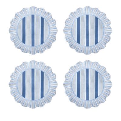 Cabana Stripe Melamine Dessert/Salad Plate, Set of 4
