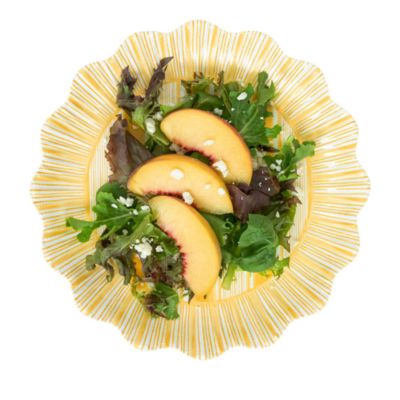 Cabana Stripe Melamine Dessert/Salad Plate, Set of 4