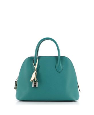 Pre-Owned Hermes 25 Bolide 1923 Bag Tricolor Epsom