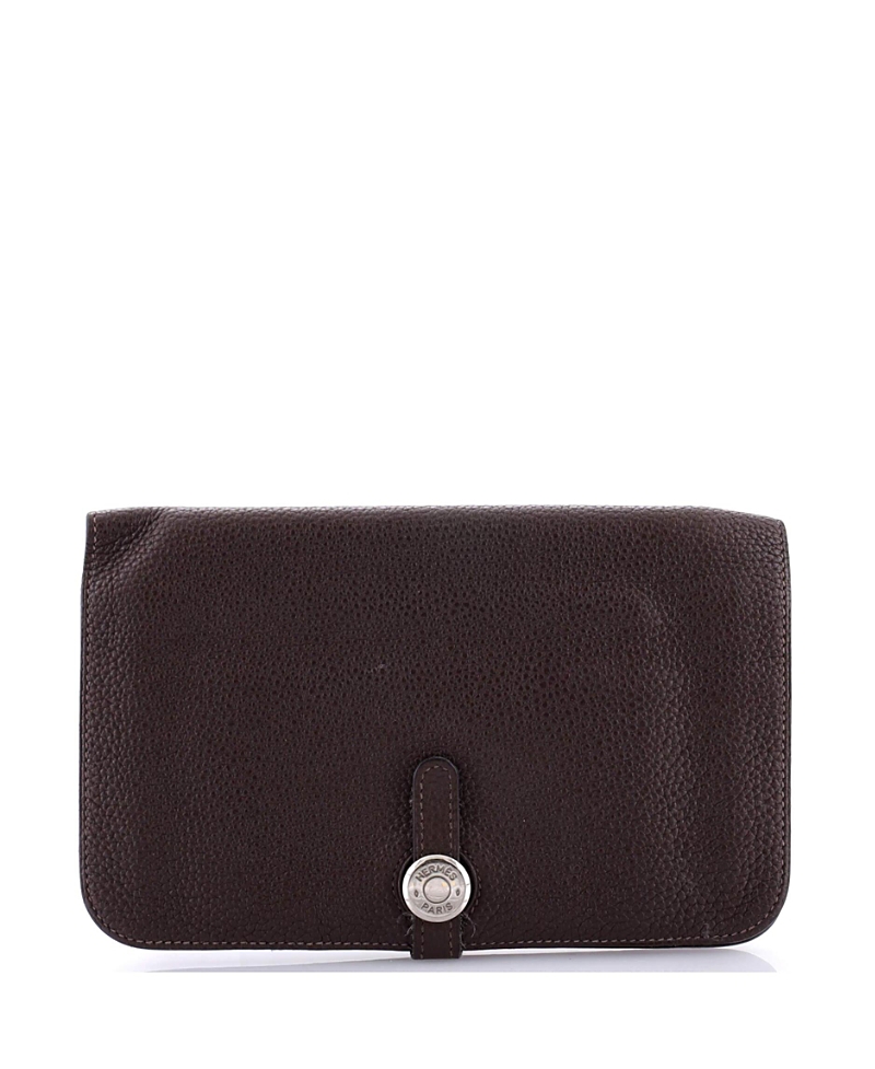 Pre-owned Pre-owned Hermes Hermes Dogon Duo Combined Wallet Leather In Brown