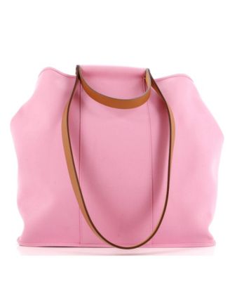 Pre-Owned Hermes 39 Cabag Elan Toile and Leather