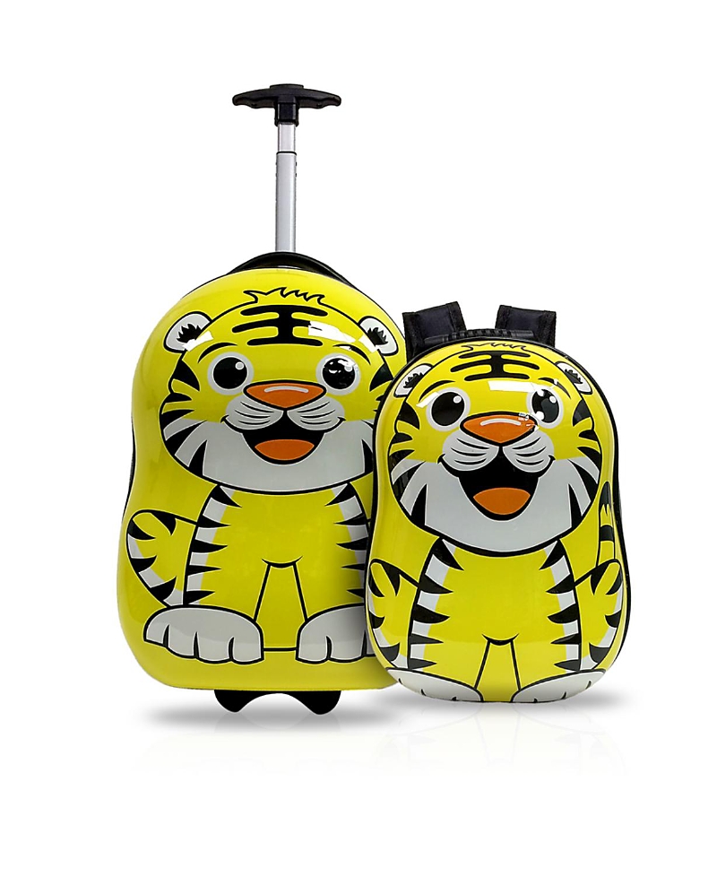 Tucci Italy Tigerlicious Kids Backpack Suitcase, Set of 2