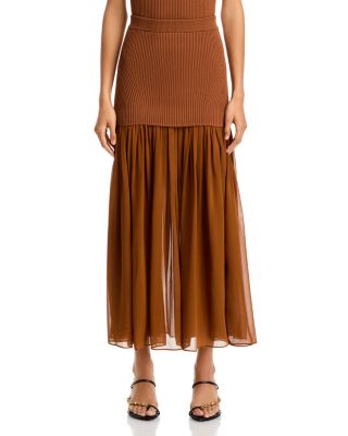 Hayden Mixed Media Skirt