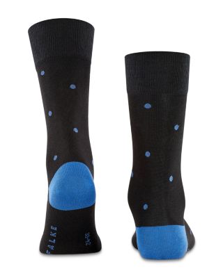 Mercerized Cotton & Nylon Dot Dress Socks