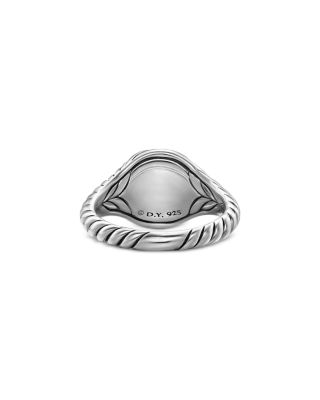 Sculpted Cable Pinky Ring in Sterling Silver, 10mm