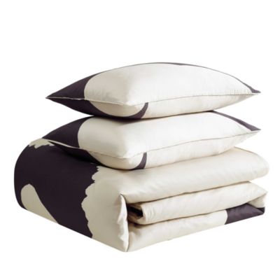 Iso Unikko Cotton 3 Piece Duvet Cover Set, Full Queen