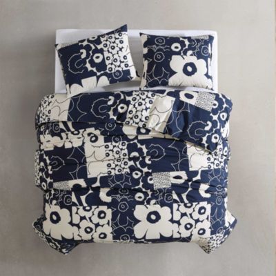 Unikko Kollaasi 3 Piece Duvet Cover Set, Full Queen