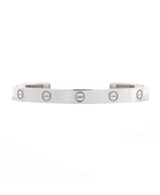 Pre-Owned Cartier Love Cuff Bracelet 18K White Gold
