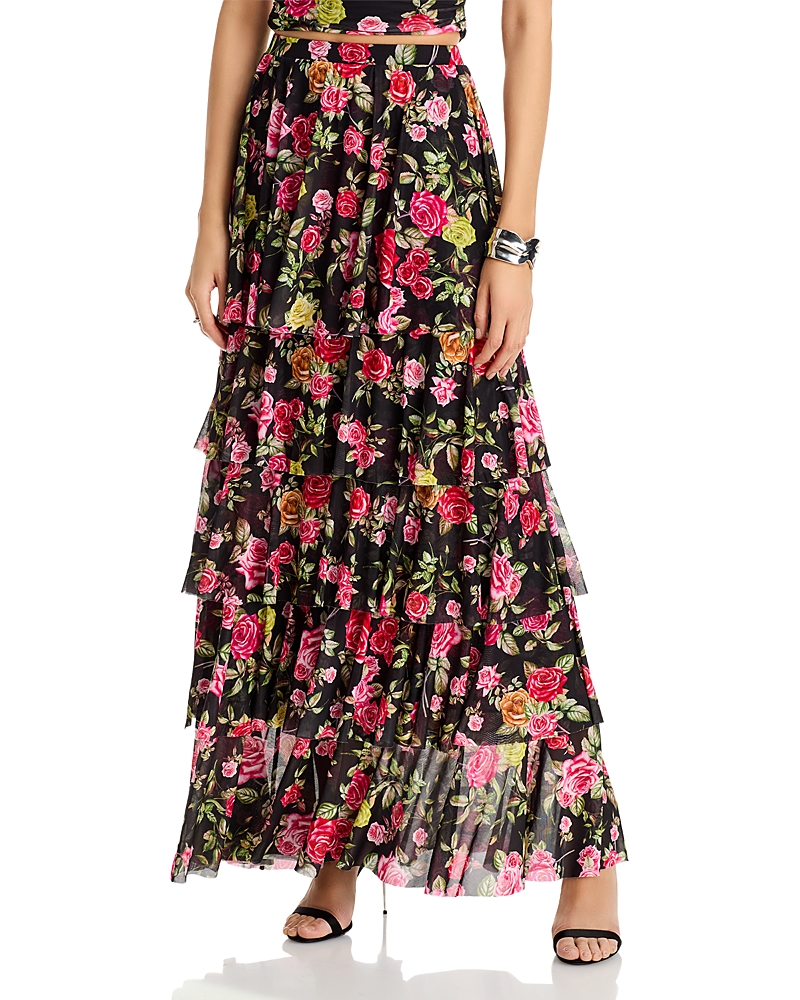 AFRM JACE MESH MAXI SKIRT