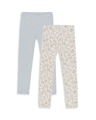 Rylee + Cru - Girls' Ribbed Leggings, 2 Pack - Little Kid