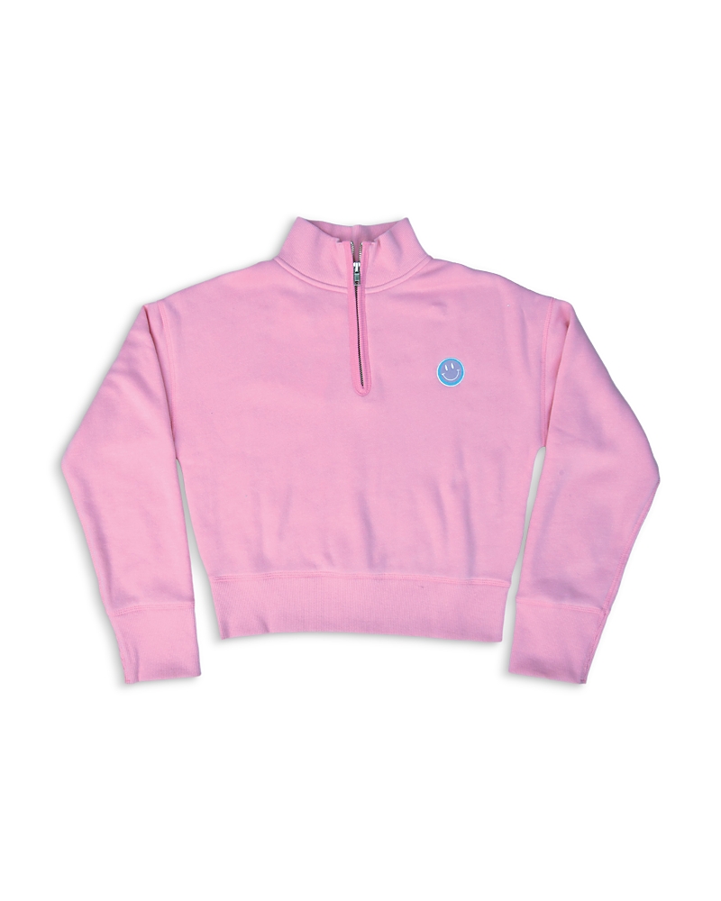 Iscream Girls' Smile 1/4 Zip Sweatshirt - Big Kid In Multi