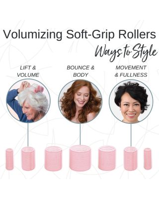 Volumizing Soft-Grip Rollers - Long