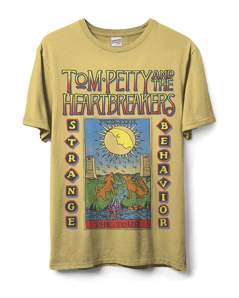 Junk Food Clothing Unisex Tom Petty Strange Behavior Flea Market Tee In Dusty Citron