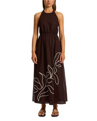 JETS - Embroidered Halter Dress