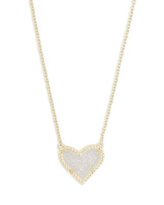 Ari Heart Short Pendant Necklace, 15"