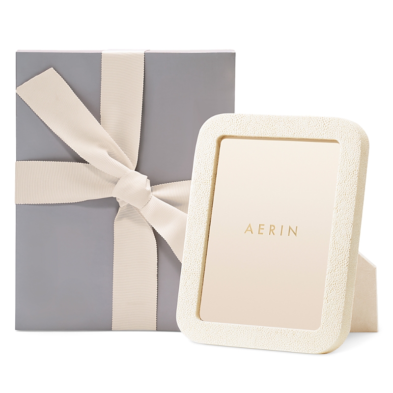 Aerin Modern Shagreen Frame 8 X 10 In Cream
