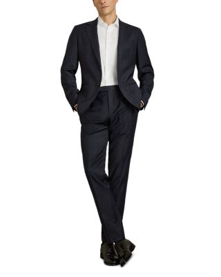 Slim Fit Hatch Textured Mixer Dress Pants