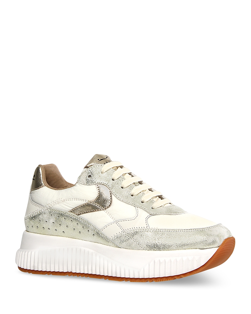 VOILE BLANCHE WOMEN'S ANA FRESH ALMOND TOE SNEAKERS