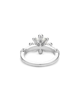 Sterling Silver Luna Cultured Pearl Fleur Ring 