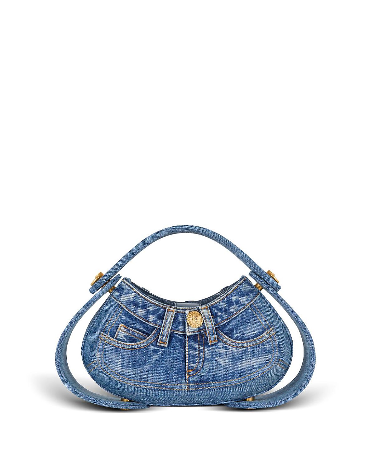 Balmain Women's Medium Denim Jolie Madame Bag