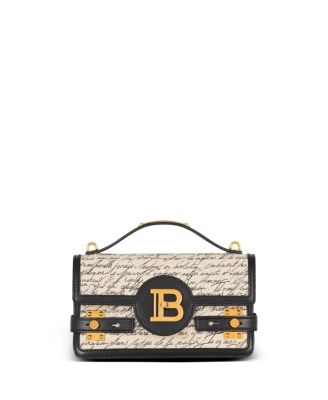 Balmain - Women's B-Buzz Shoulder 24 Printed Canvas Bag