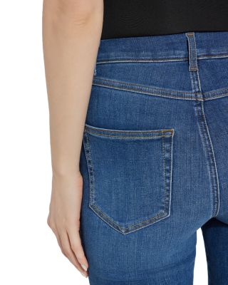 Premium Denim Relaxed High Rise Straight Jeans in Authentic Midwash