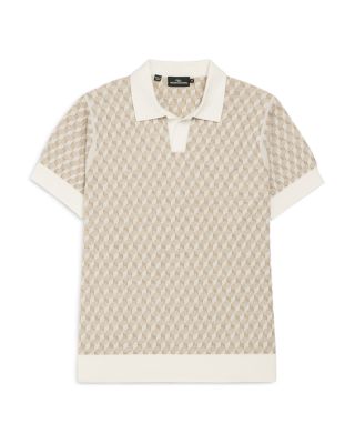 Galdfield Regular Fit Textured Knit Polo Shirt