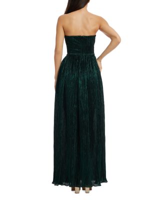 Audrina Plissé Maxi Gown